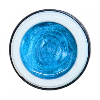 5ml Farbgel Aquamarin blau Pearl Effekt hochdeckend 
