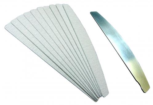 File blades 180 change file for stainless steel board 10 pieces zebra trapezoid half moon files 