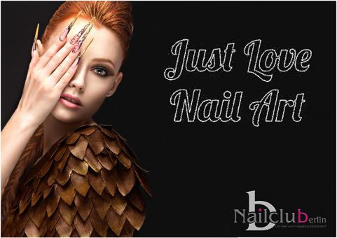 Poster for nail salon and cosmetics DIN A1 "LOVE NAIL ART 